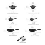 15-Piece Non-Stick Camping Cookware Set
