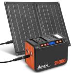 120W Portable Solar Generator with 21W Panels