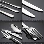 Briout 20-Piece Stainless Steel Camping Silverware Set