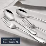 24-Piece Stainless Steel Camping Cutlery Set