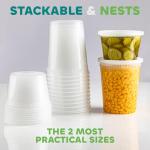 Airtight Meal Prep Containers Set - 48 Pieces
