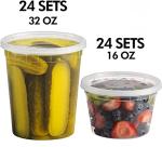 Airtight Meal Prep Containers Set - 48 Pieces
