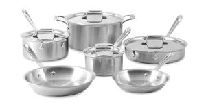 All-Clad D5 Stainless Steel 10-Piece Cookware Set