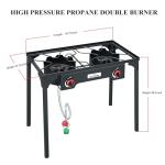 COOKAMP Double Propane Burner Camping Stove