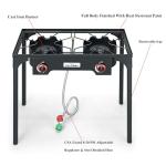 COOKAMP Double Propane Burner Camping Stove