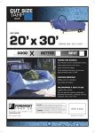 Blue Multi-Purpose Poly Tarp - 20x30 Feet