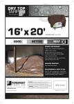 16' x 20' Heavy Duty Reversible Tarp