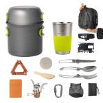16-Piece Lightweight Camping Cookware Set for 1-2