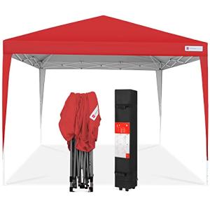 10x10ft Portable Pop Up Canopy Tent - Red