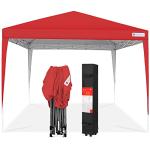10x10ft Portable Pop Up Canopy Tent - Red