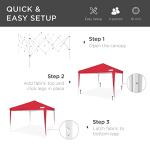 10x10ft Portable Pop Up Canopy Tent - Red