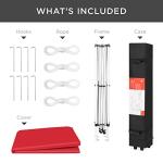 10x10ft Portable Pop Up Canopy Tent - Red