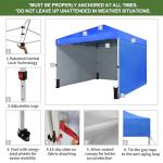 CROWN SHADES 10x10 Instant Pop-Up Canopy Tent