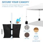 10x10ft Pop-Up Canopy Tent with Roller Bag