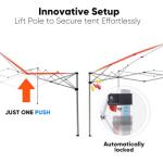 Compact 10x10 Pop-Up Canopy Tent for Outdoors