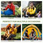 Talulumix Ultralight Inflatable Sleeping Pad with Pillow