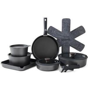 17-Piece Nonstick Camping Pots and Pans Set