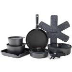 17-Piece Nonstick Camping Pots and Pans Set