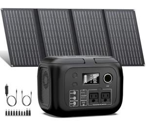 300W Portable Power Station with 40W Solar Panel