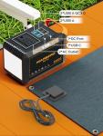 Portable 111Wh Solar Generator with 30W Panel