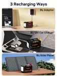 Portable 111Wh Solar Generator with 30W Panel