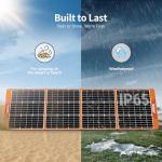 200W Waterproof Portable Solar Panel for Camping