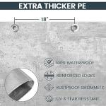 TICONN Heavy Duty Waterproof Tarp Cover, 6'x8