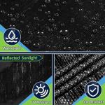 Heavy Duty Waterproof Black Tarp 8x10, 12 Mil