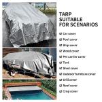 Heavy-Duty Waterproof Silver Tarps - 2-Pack