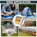 TICONN Heavy Duty Waterproof Tarp Cover, 6'x8