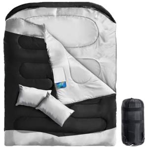 Extra Large Double Sleeping Bag with Pillows