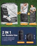 Extra Large Double Sleeping Bag with Pillows