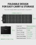 120W Portable Solar Panel for Camping Power