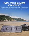 120W Portable Solar Panel for Camping Power