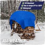 Rugged Rhino Waterproof Heavy Duty Tarp - 6x8 Blue