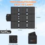 SOKIOVOLA 120W Foldable Solar Panel for Camping
