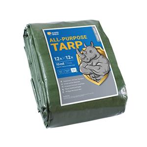 Heavy Duty Waterproof Green Tarp 12x12 Feet