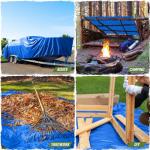 Rugged Rhino Waterproof Heavy Duty Tarp - 6x8 Blue