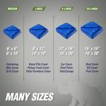 Rugged Rhino Waterproof Heavy Duty Tarp - 6x8 Blue
