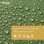 Heavy Duty Waterproof Green Tarp 12x12 Feet