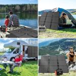 SOKIOVOLA 120W Foldable Solar Panel for Camping