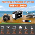 Portable Solar Generator with Panels for Camping