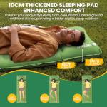 Ultralight Inflating Camping Sleeping Pad with Pillow