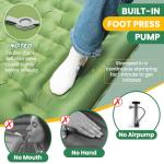 Ultralight Inflating Camping Sleeping Pad with Pillow