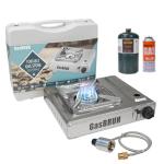 Dual Fuel Portable Camping Stove with Windblocker