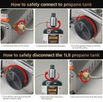 Dual Fuel Portable Camping Stove with Windblocker