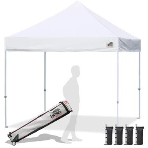 10x10ft Pop Up Canopy Tent with Roller Bag