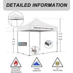 10x10ft Pop Up Canopy Tent with Roller Bag