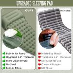 OPL5 Inflatable Camping Sleeping Pad with Pillow