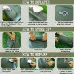 OPL5 Inflatable Camping Sleeping Pad with Pillow